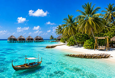 Maldives beach escape
