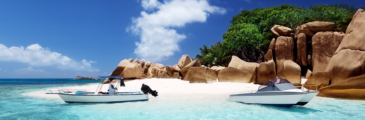 Seychelles beach and island escape
